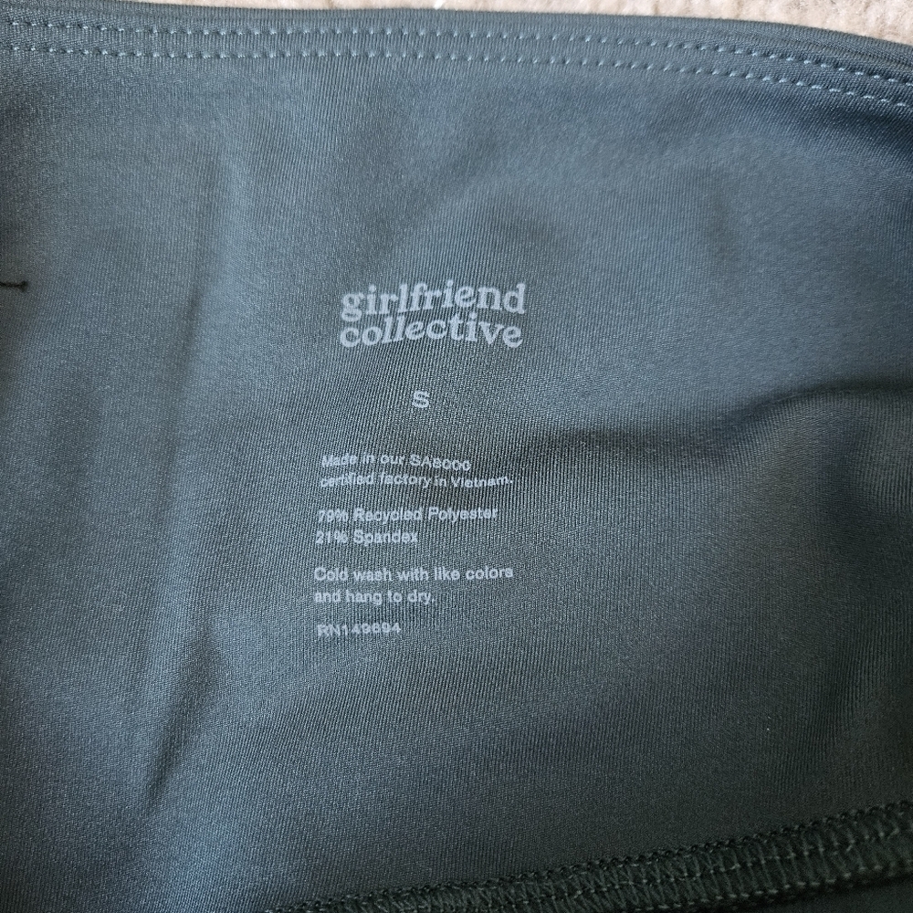 Girlfriend Collective Compressive High Waisted Legging - Moss S - Picture 6 of 9